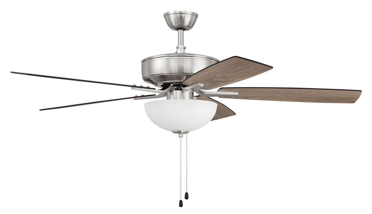 Craftmade P211BNK5-52DWGWN 52"Ceiling Fan, Brushed Polished Nickel