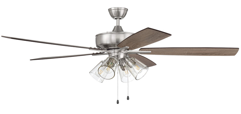 Craftmade S104BNK5-60DWGWN 60"Ceiling Fan, Brushed Polished Nickel