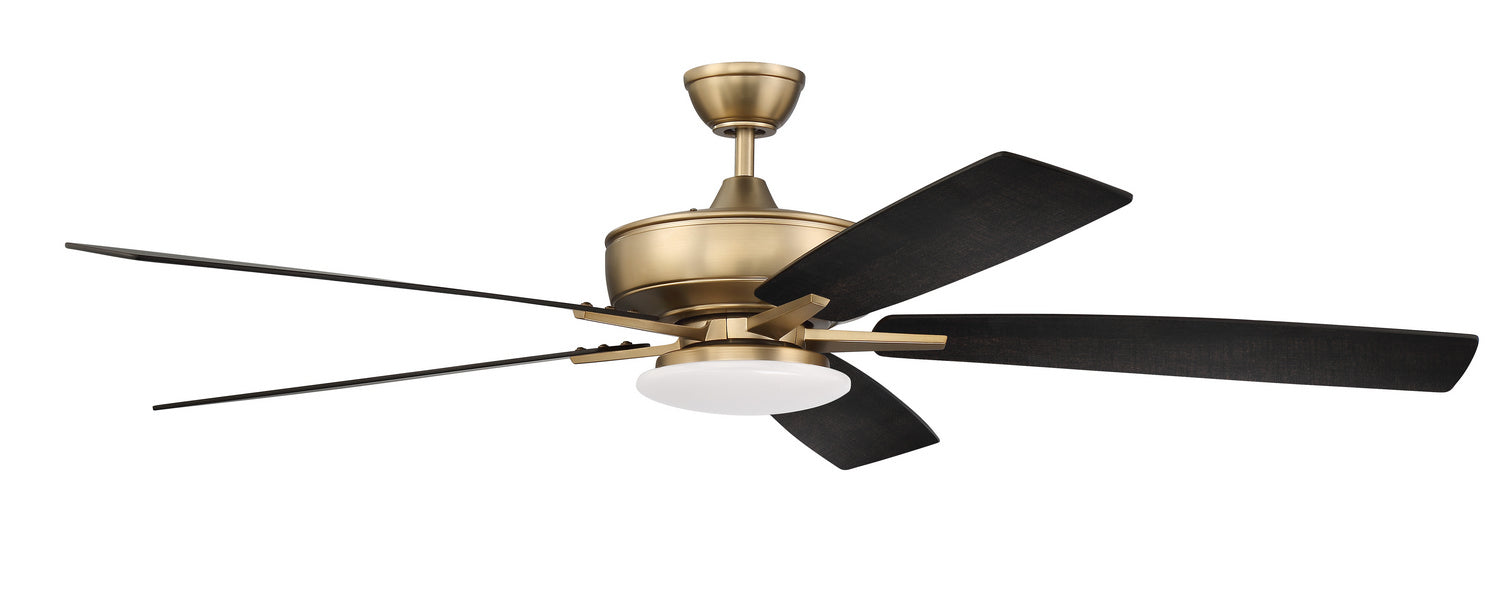 Craftmade S112SB5-60BWNFB 60"Ceiling Fan, Satin Brass