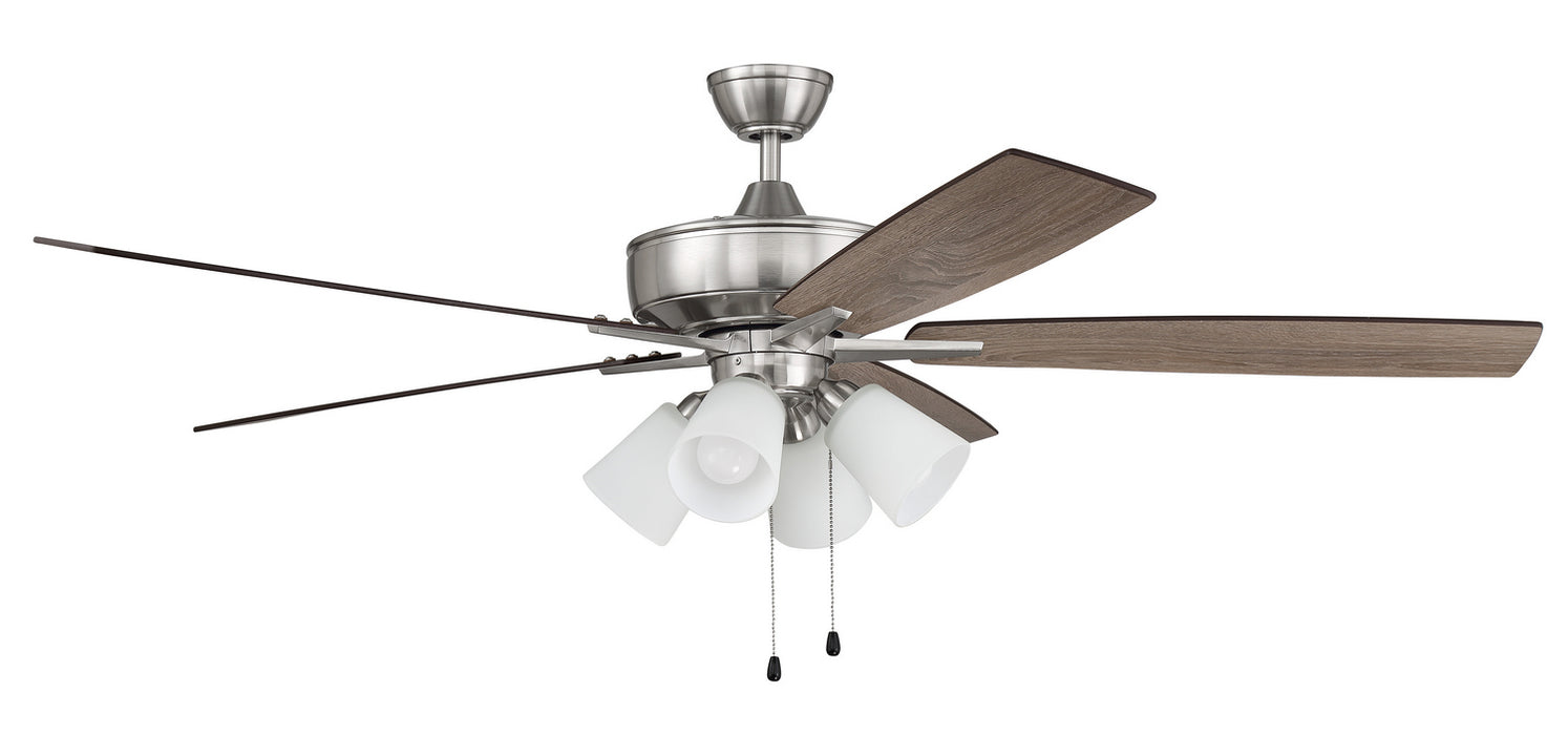 Craftmade S114BNK5-60DWGWN 60"Ceiling Fan, Brushed Polished Nickel
