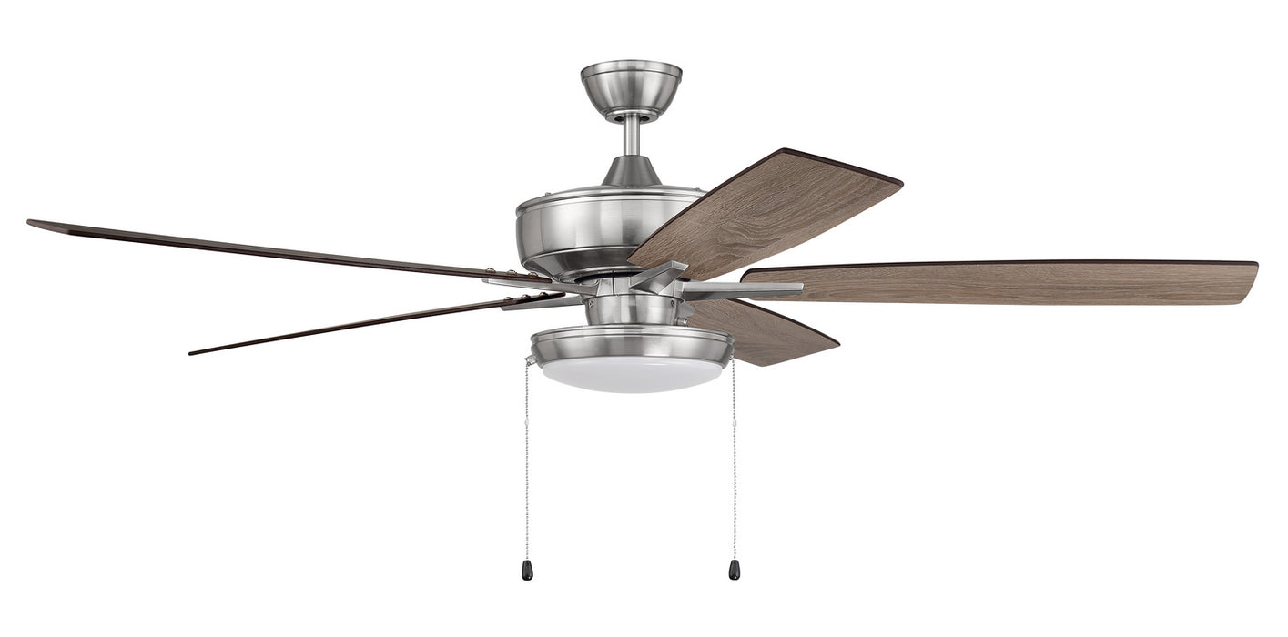 Craftmade S119BNK5-60DWGWN 60"Ceiling Fan, Brushed Polished Nickel