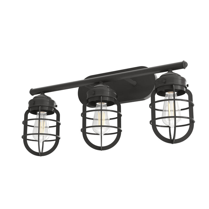 Hunter 19044 Three Light Vanity, Noble Bronze