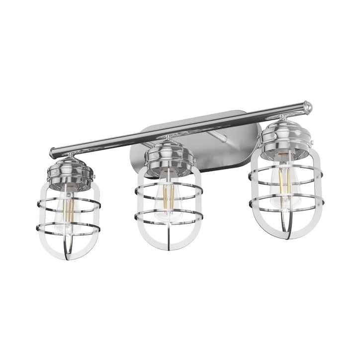 Hunter 19051 Three Light Vanity, Chrome