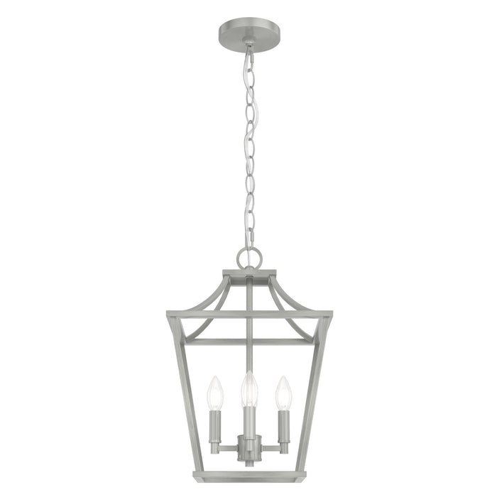 Hunter 19067 Four Light Pendant, Brushed Nickel