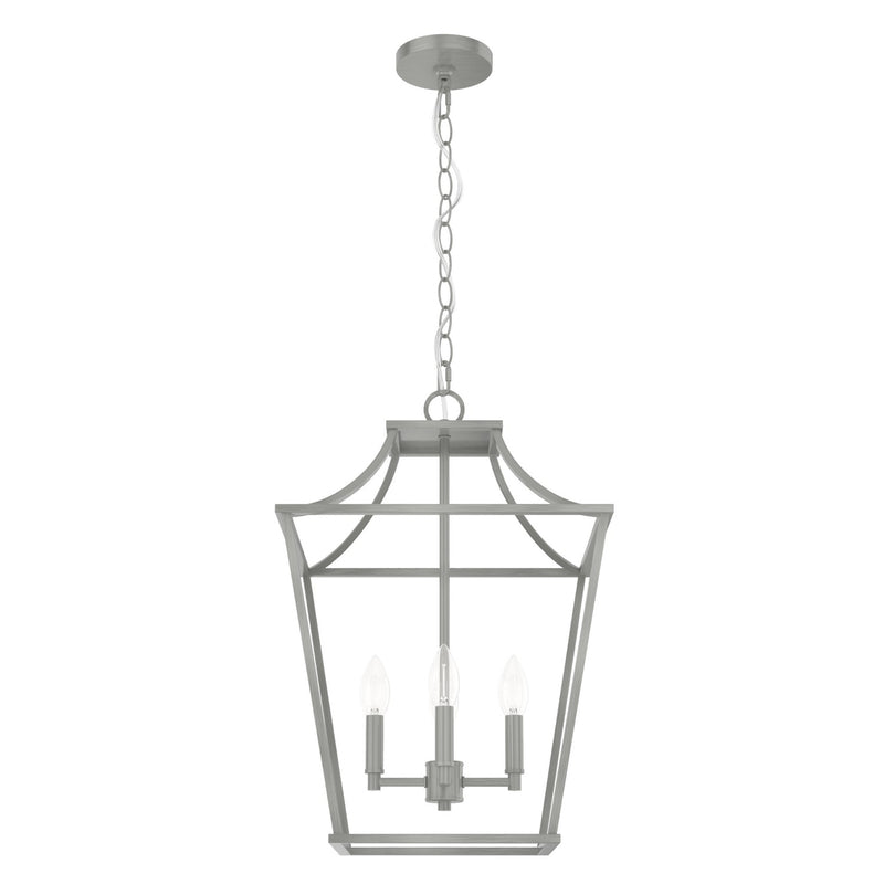 Hunter 19070 Four Light Pendant, Brushed Nickel