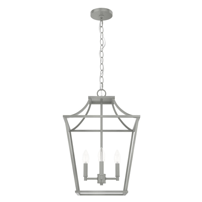 Hunter 19070 Four Light Pendant, Brushed Nickel