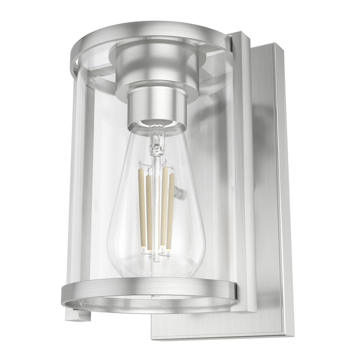 Hunter 19126 One Light Wall Sconce, Brushed Nickel