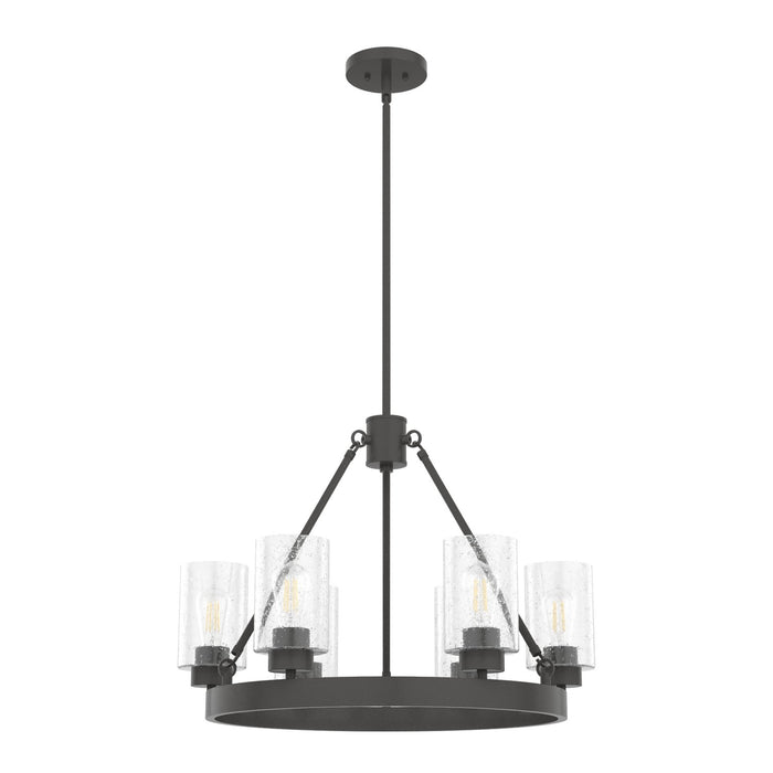 Hunter 19162 Six Light Chandelier, Noble Bronze