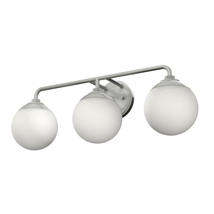 Hunter 19178 Three Light Bathroom Vanity, Brushed Nickel