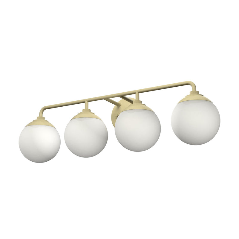 Hunter 19179 Four Light Bathroom Vanity, Modern Brass
