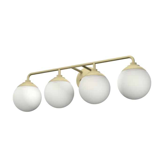 Hunter 19179 Four Light Bathroom Vanity, Modern Brass