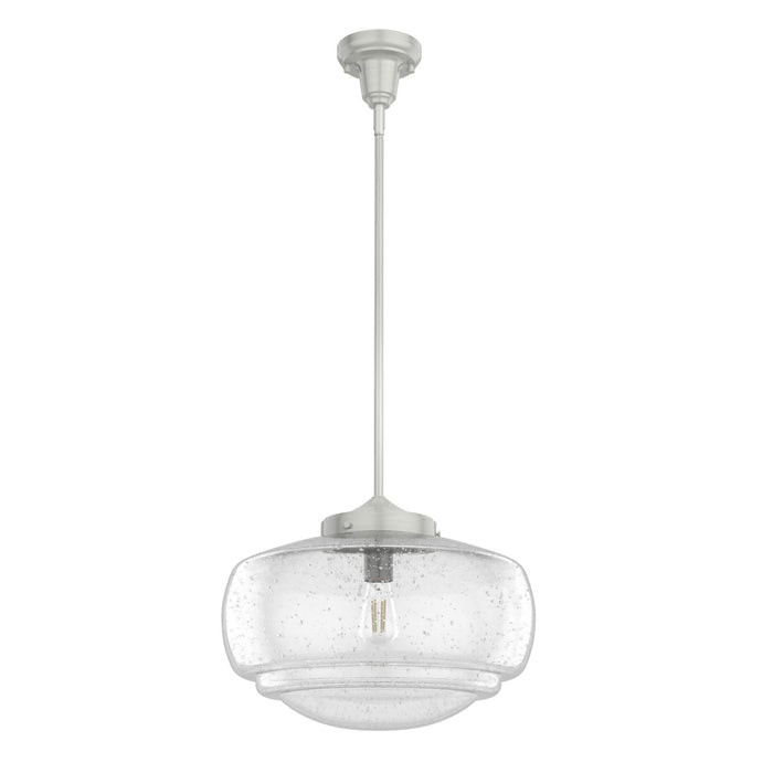 Hunter 19193 One Light Pendant, Brushed Nickel