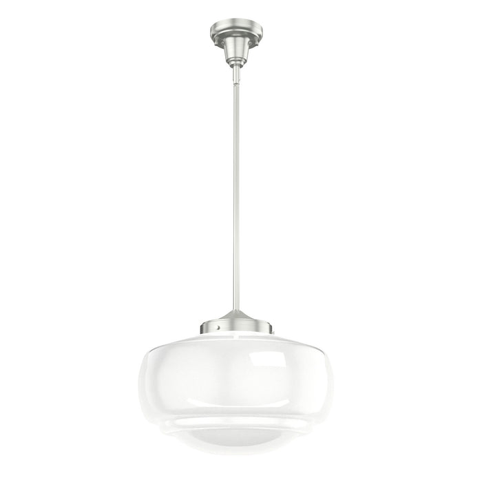 Hunter 19194 One Light Pendant, Brushed Nickel