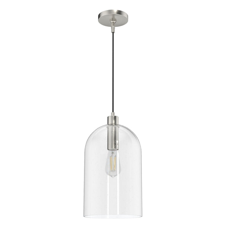 Hunter 19203 One Light Pendant, Brushed Nickel
