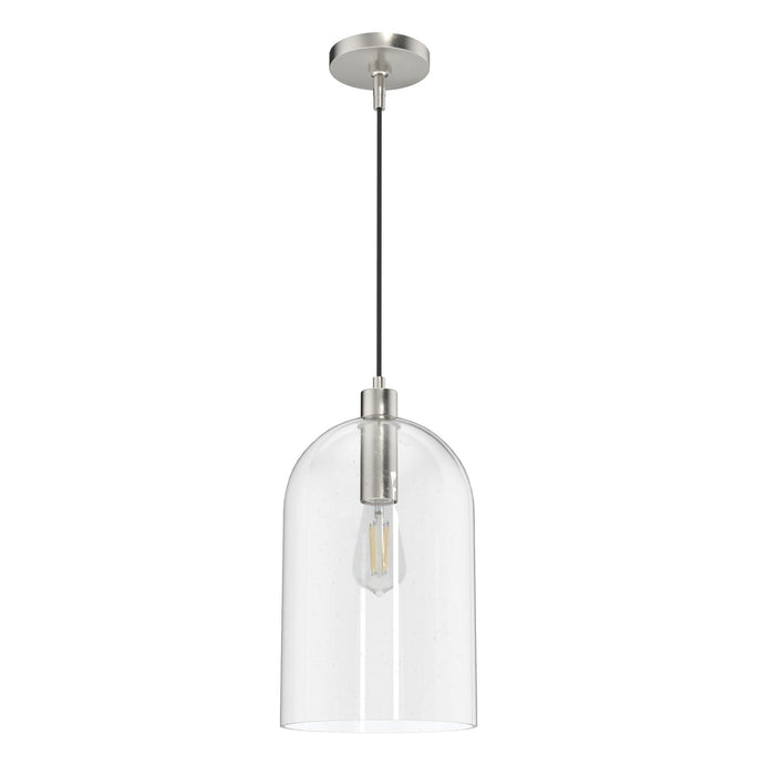 Hunter 19203 One Light Pendant, Brushed Nickel