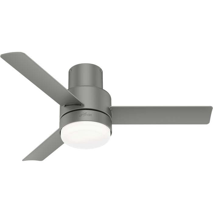 Hunter 51475 44" Ceiling Fan, Matte Silver