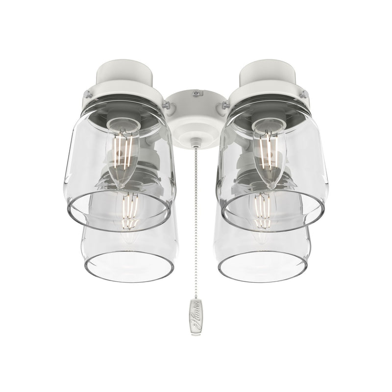 Hunter 99384 Four Light Fitter, White
