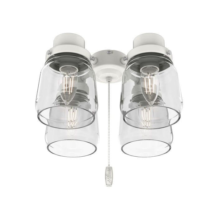 Hunter 99384 Four Light Fitter, White