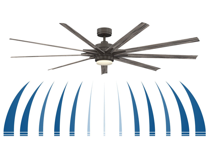 Fanimation FPD8159GRW 84" Ceiling Fan, Matte Greige