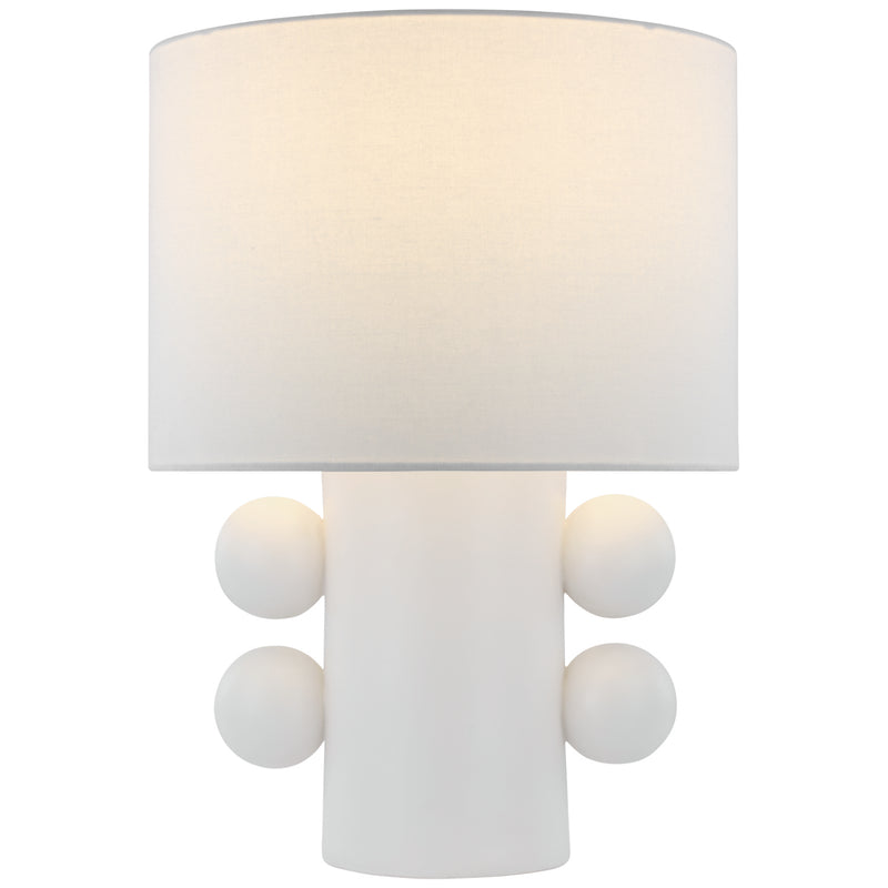 Visual Comfort Signature KW 3686PW-L LED Table Lamp, Plaster White