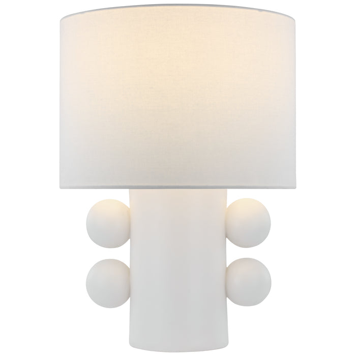 Visual Comfort Signature KW 3686PW-L LED Table Lamp, Plaster White