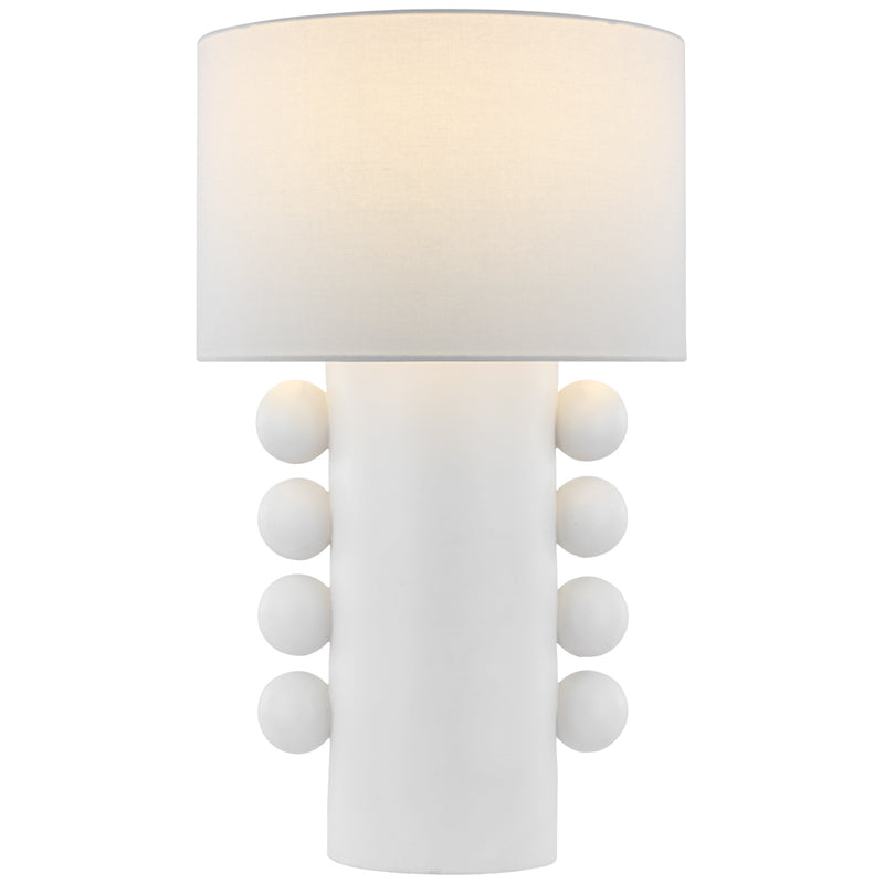 Visual Comfort Signature KW 3687PW-L LED Table Lamp, Plaster White