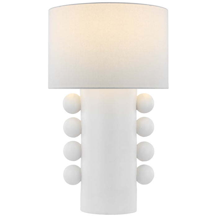 Visual Comfort Signature KW 3687PW-L LED Table Lamp, Plaster White