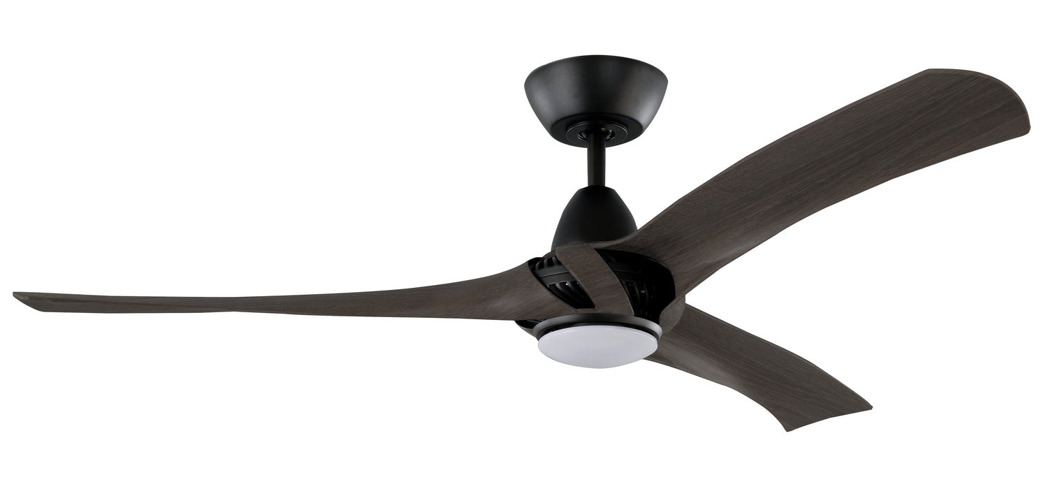 Craftmade GEN52FBGW3 52"Ceiling Fan, Flat Black