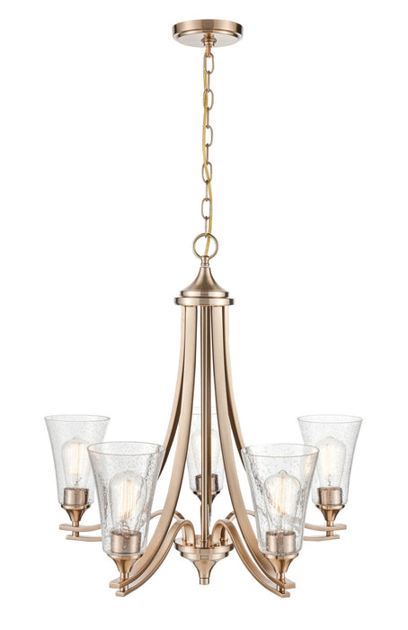 Millennium 1465-MG Five Light Chandelier, Modern Gold