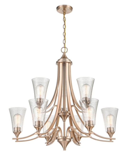 Millennium 1469-MG Nine Light Chandelier, Modern Gold