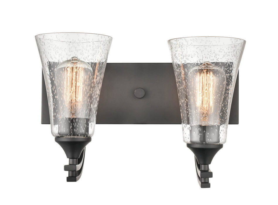 Millennium 1492-MB Two Light Vanity, Matte Black