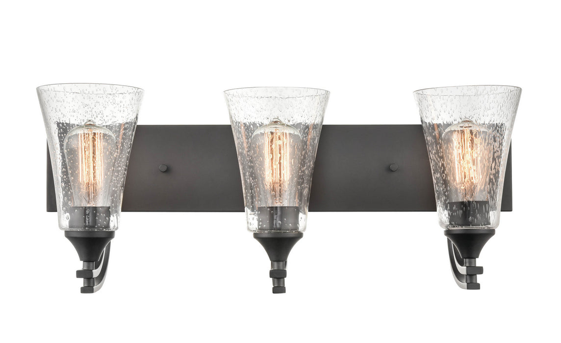 Millennium 1493-MB Three Light Vanity, Matte Black