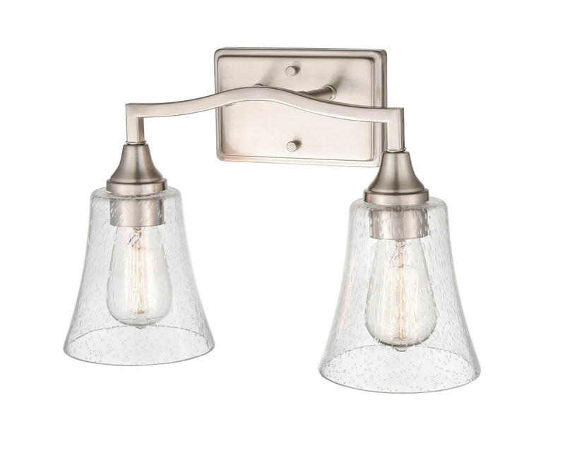 Millennium 2102-BN Two Light Vanity, Brushed Nickel