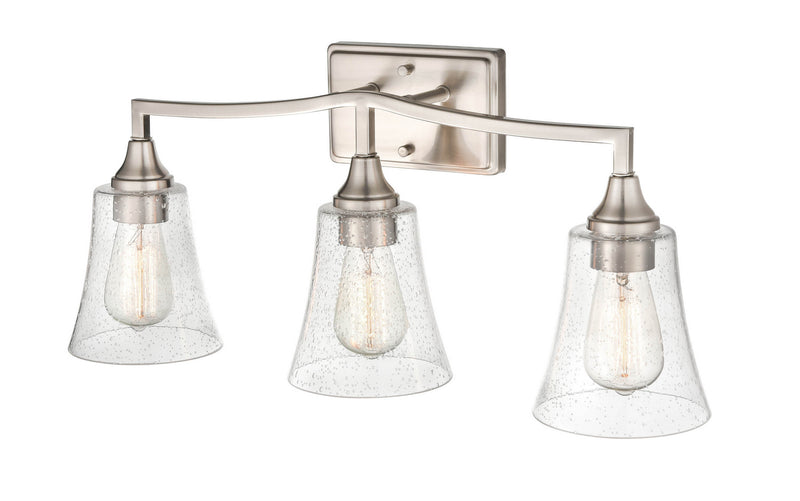 Millennium 2103-BN Three Light Vanity, Brushed Nickel