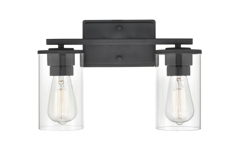 Millennium 2702-MB Two Light Vanity, Matte Black