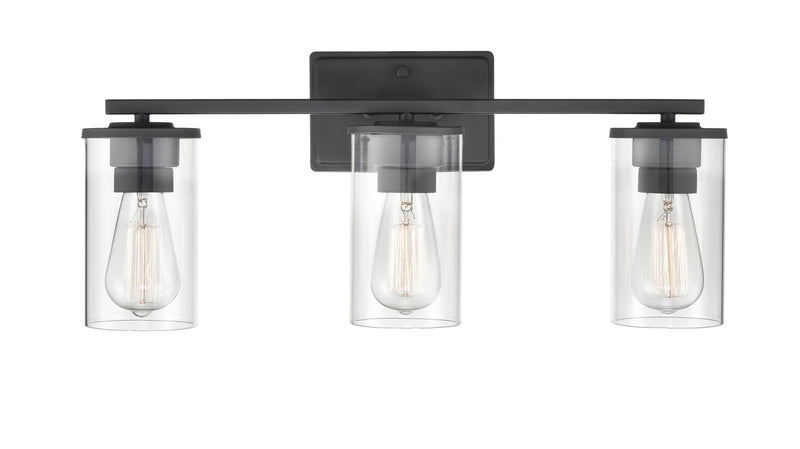 Millennium 2703-MB Three Light Vanity, Matte Black
