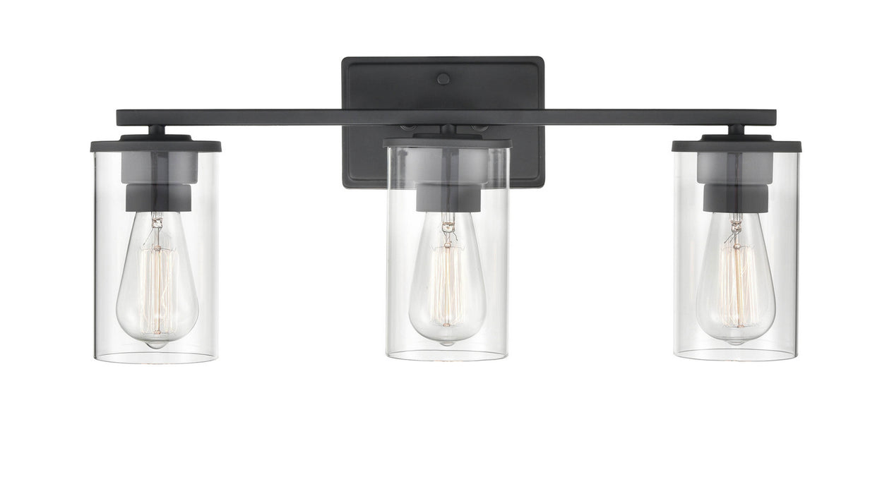 Millennium 2703-MB Three Light Vanity, Matte Black