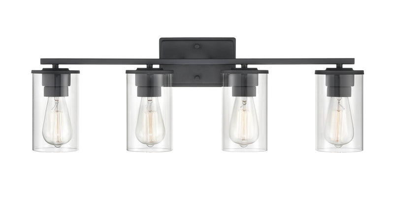 Millennium 2704-MB Four Light Vanity, Matte Black