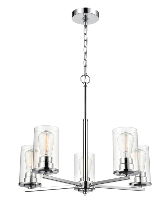 Millennium 2715-CH Five Light Chandelier, Chrome