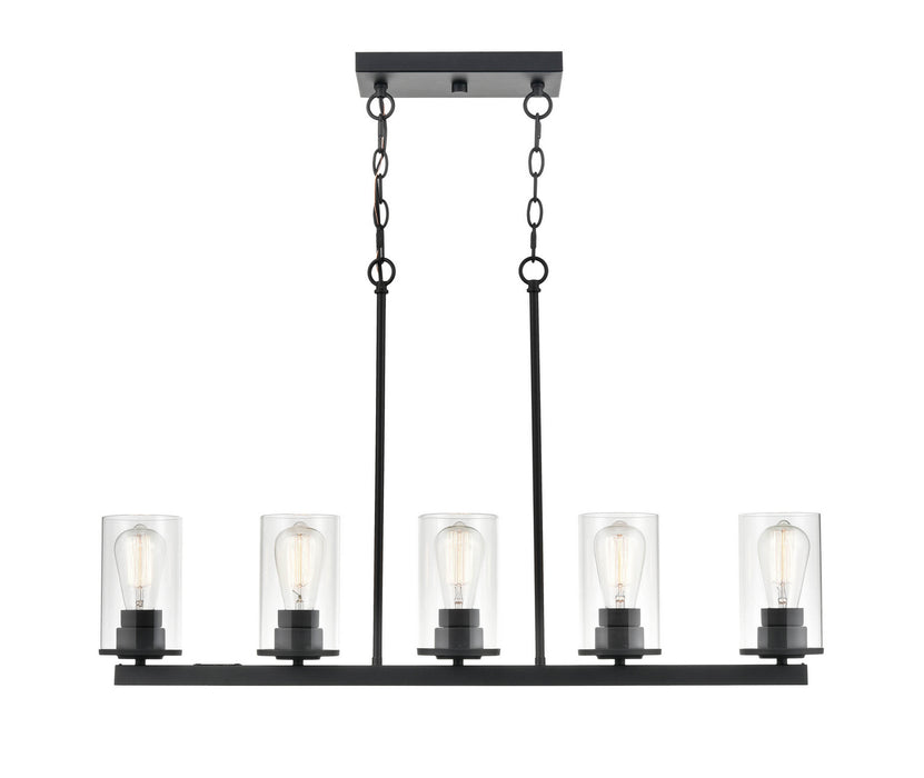 Millennium 2725-MB Five Light Pendant, Matte Black