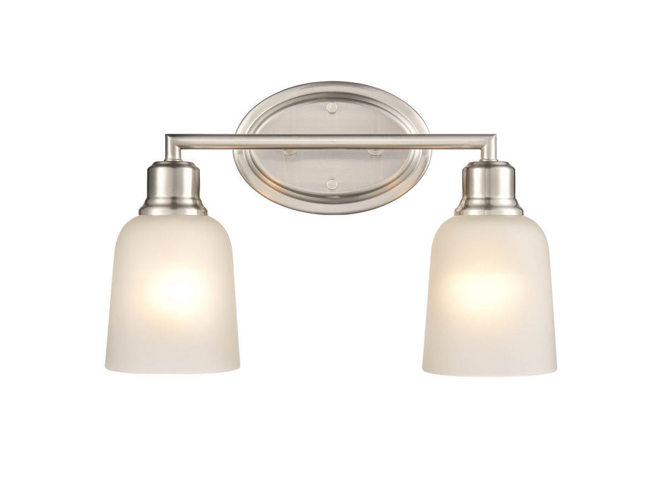 Millennium 2802-BN Two Light Vanity, Brushed Nickel