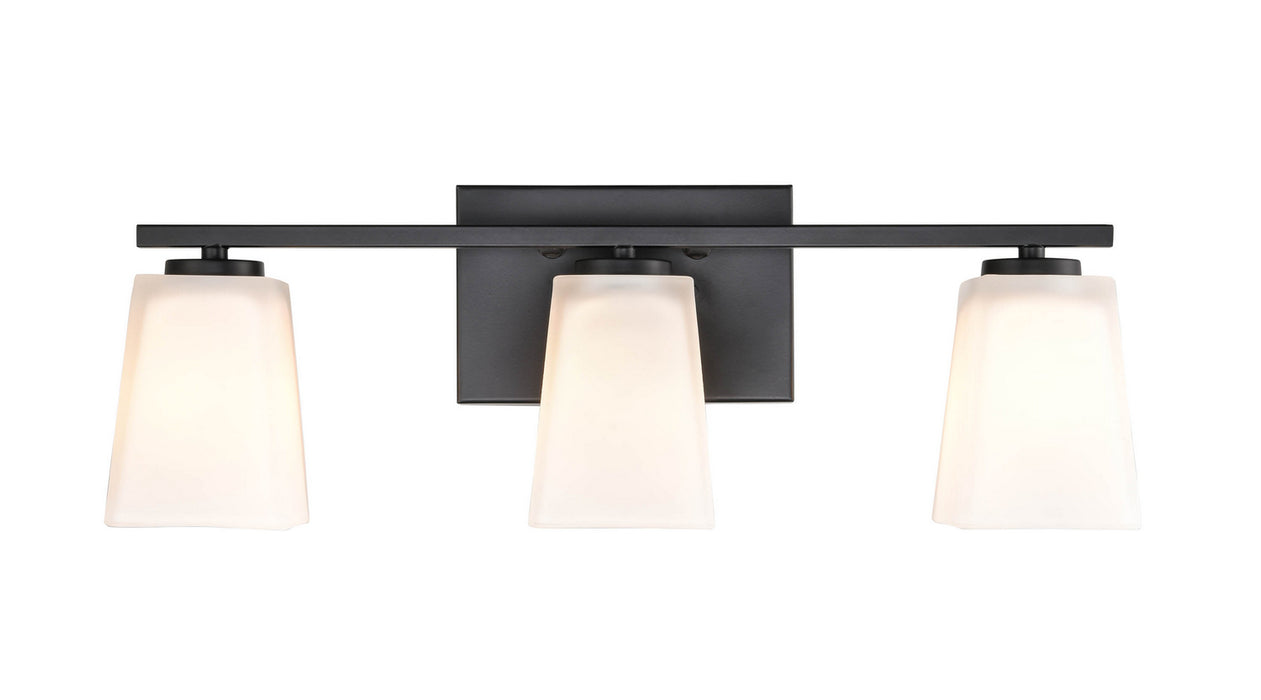 Millennium 293-MB Three Light Vanity, Matte Black