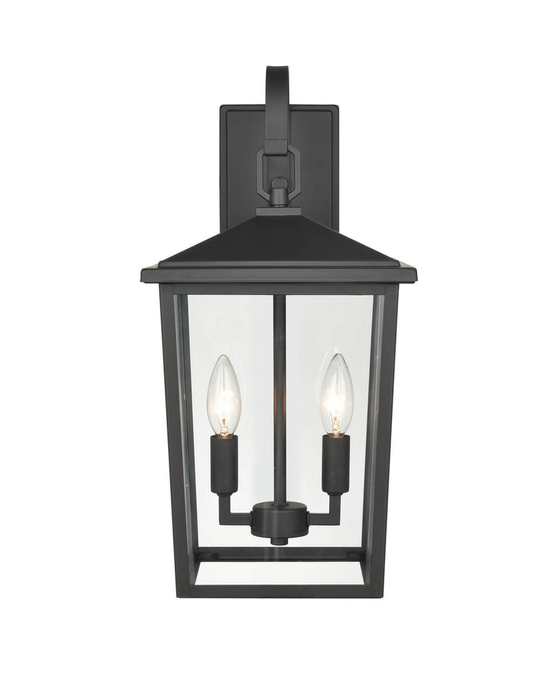 Millennium 2972-PBK Two Light Outdoor Lantern, Powder Coated Black