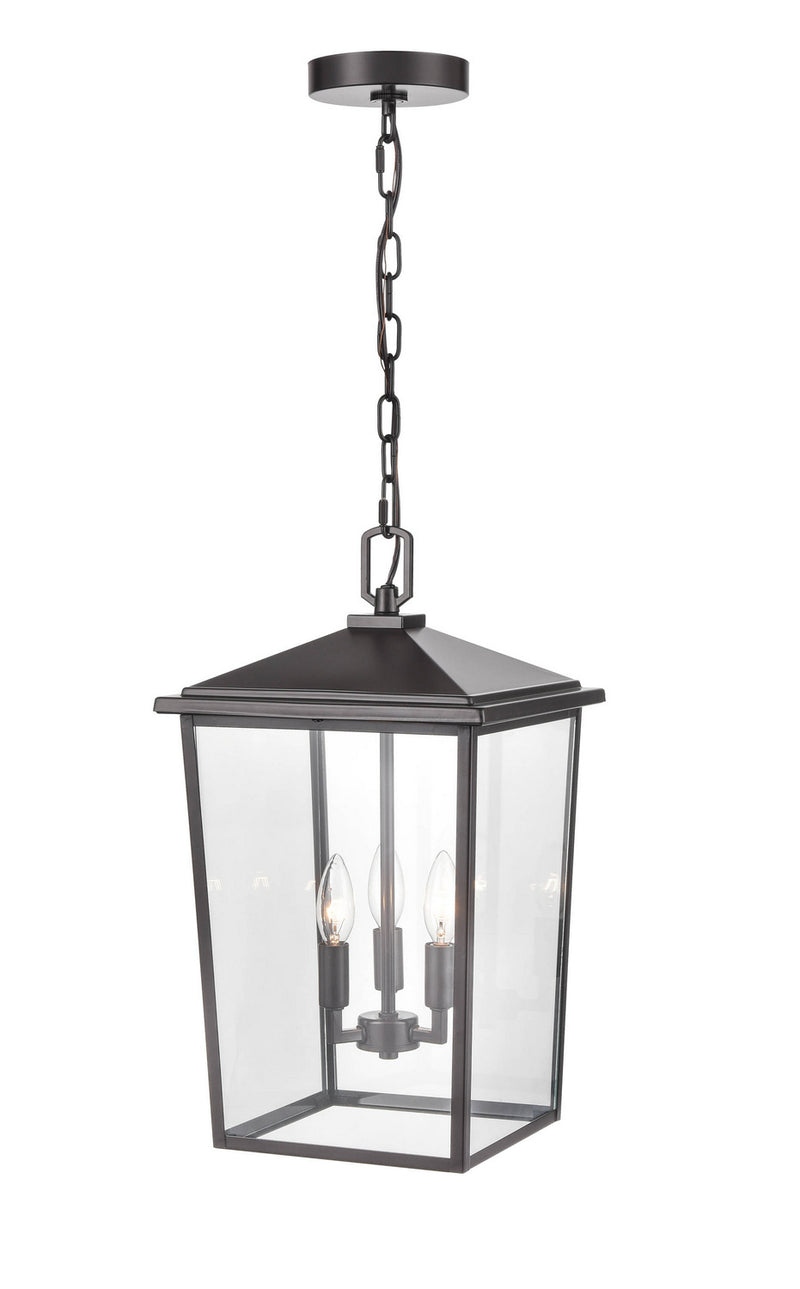 Millennium 2973-PBZ Three Light Outdoor Hanging Lantern, Powder Coated Bronze