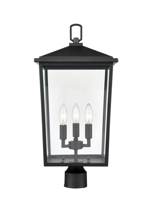 Millennium 2983-PBK Three Light Outdoor Post Lantern, Powder Coated Black