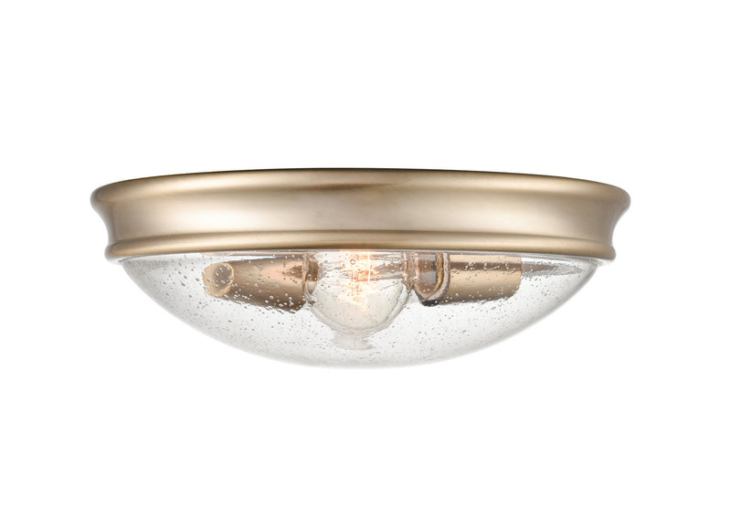Millennium 5228-MG Two Light Flush Mount, Modern Gold