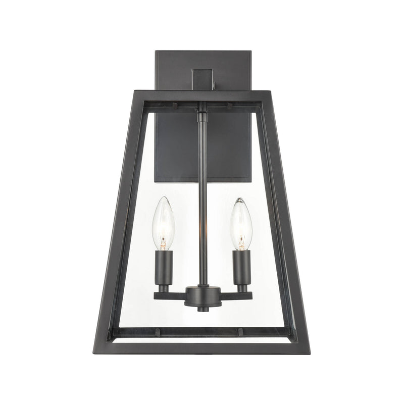 Millennium 8023-PBK Two Light Outdoor Lantern, Powder Coated Black
