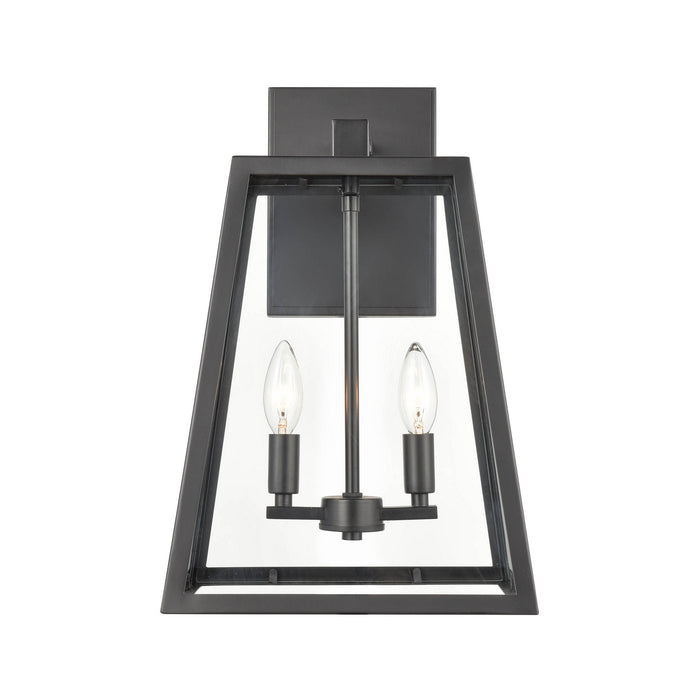 Millennium 8023-PBK Two Light Outdoor Lantern, Powder Coated Black