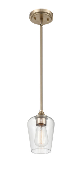 Millennium 9731-MG One Light Mini Pendant, Modern Gold