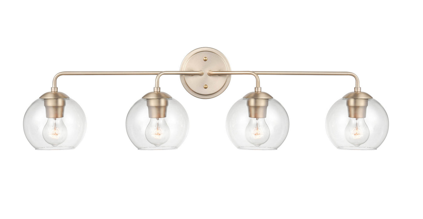 Millennium 9754-MG Four Light Vanity, Modern Gold